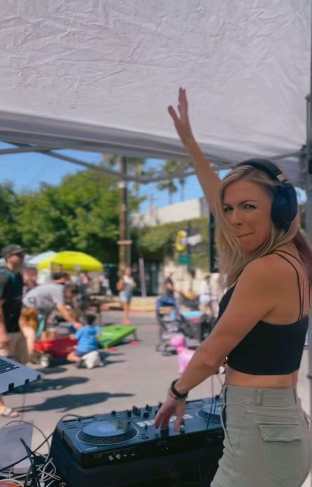 DJ LB playing at the fair